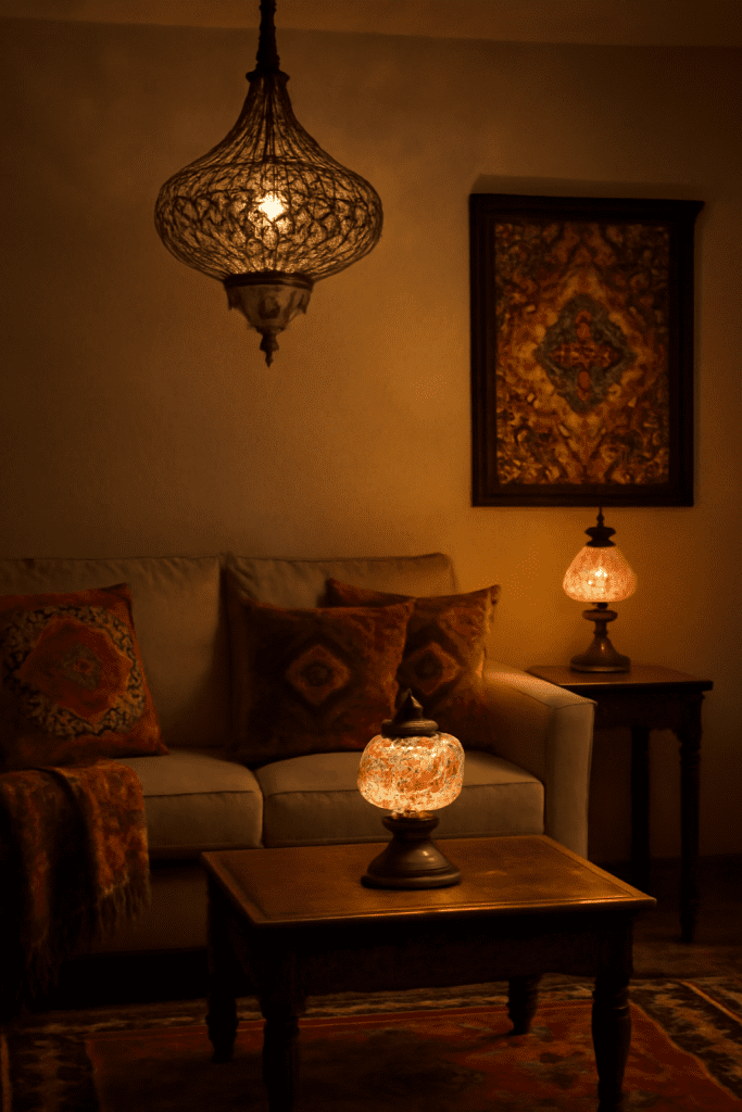 8. Lighting for Ethnic Home Decor: Set the Mood