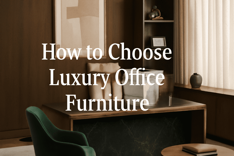 How to Choose Luxury Office Furniture for Maximum Comfort and Style