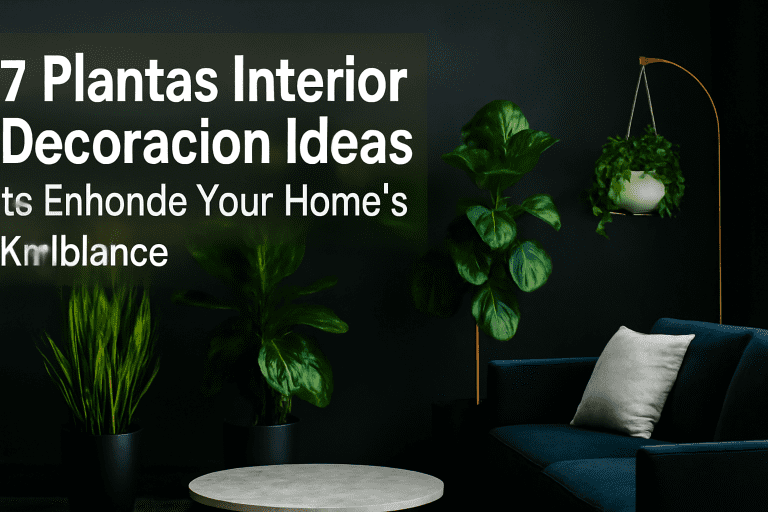 7 Plantas Interior Decoración Ideas to Enhance Your Home’s Ambiance