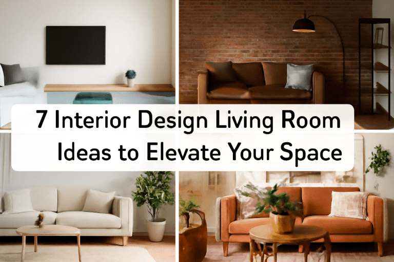 7 Interior Design Living Room Ideas to Elevate Your Space