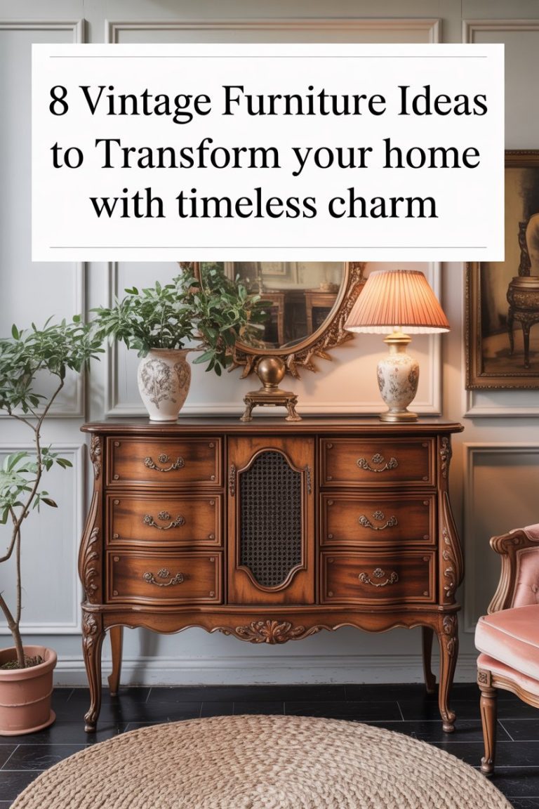 8 Vintage Furniture Ideas to Transform Your Home with Timeless Charm