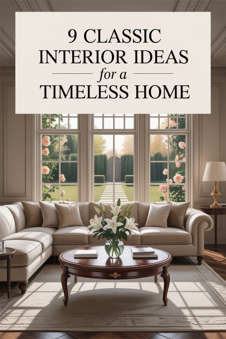 9 Classic Interior Ideas for a Timeless Home