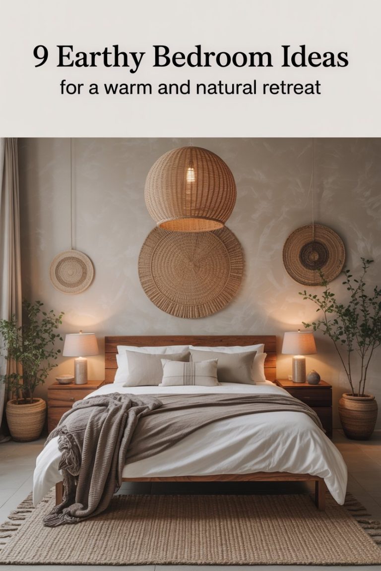 9 Earthy Bedroom Ideas for a Warm and Natural Retreat