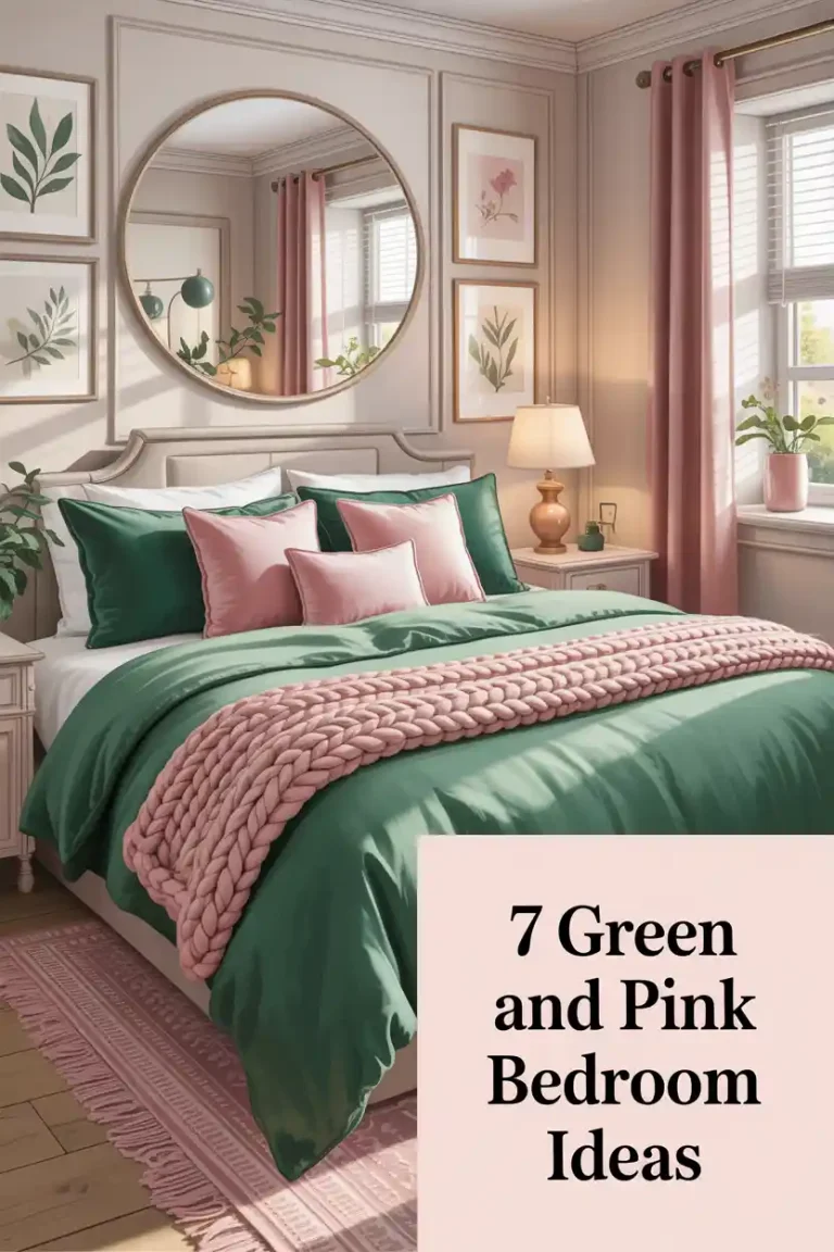 7 Green and Pink Bedroom Ideas