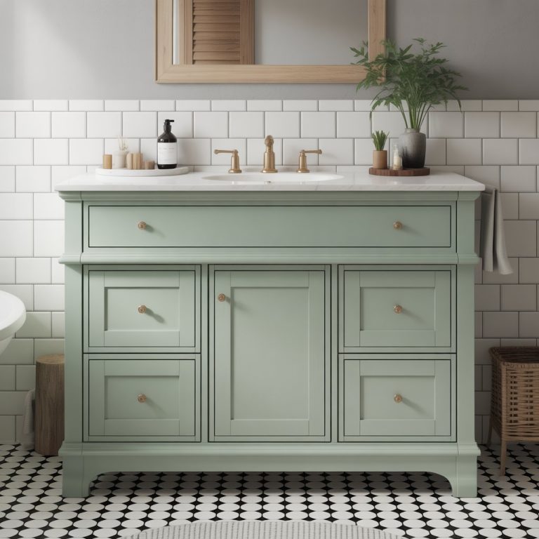 9 Green Bathroom Vanity Ideas to Refresh Your Space