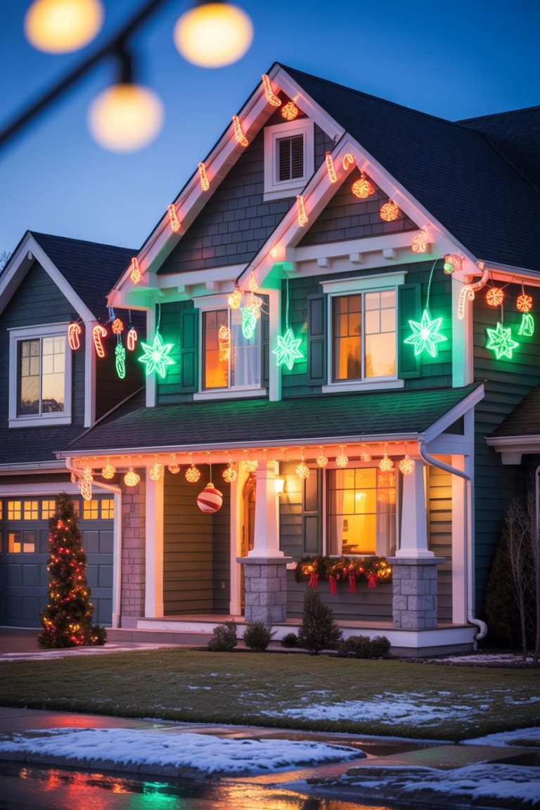 9 Christmas Lights on House Exterior Ideas