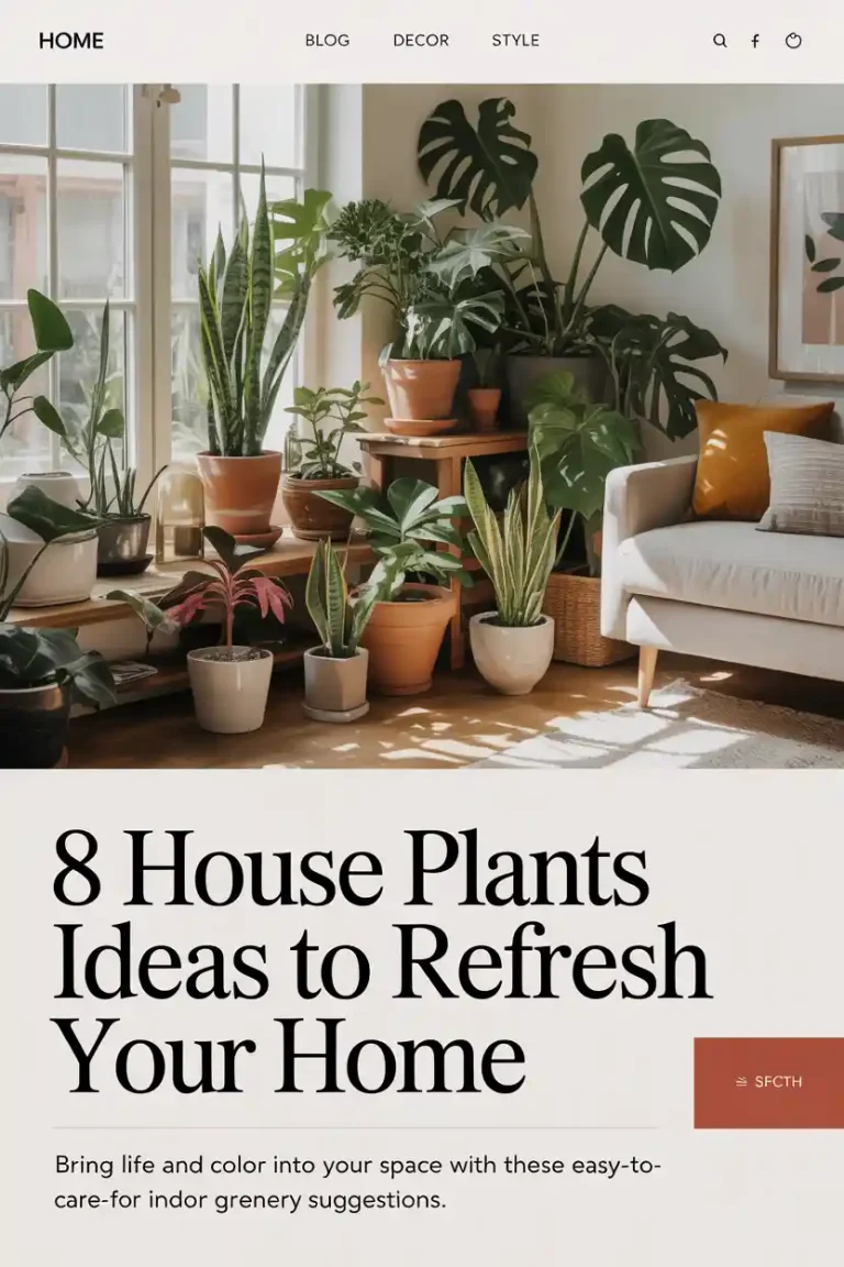 8 House Plants Ideas to Refresh Your Home