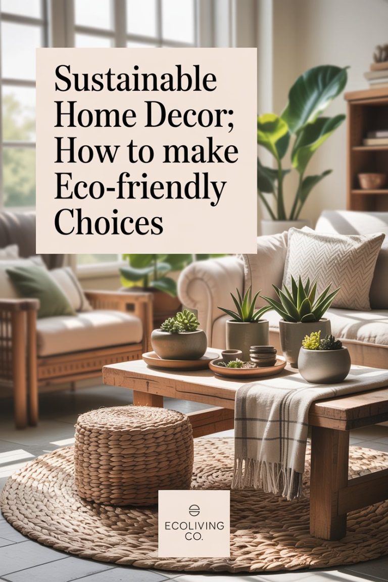 Sustainable Home Decor: How to Make Eco-Friendly Choices