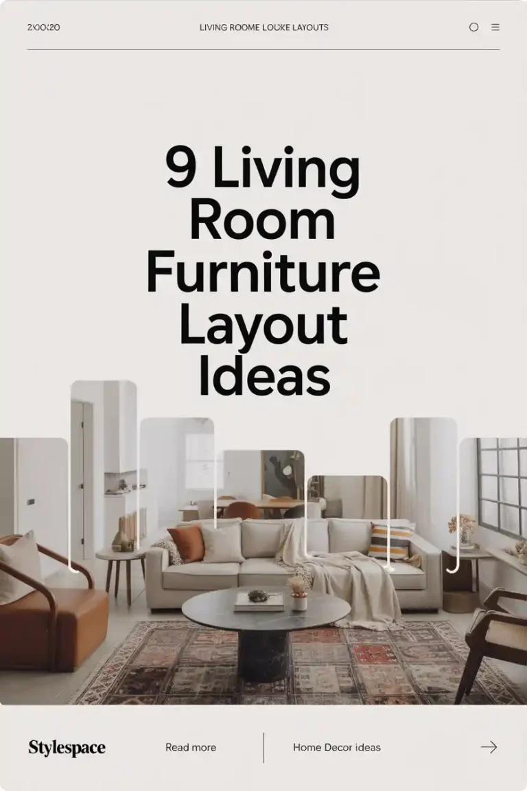 9 Living Room Furniture Layout Ideas