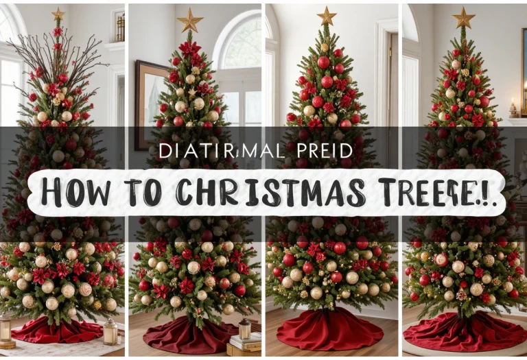 How to Christmas Tree Ideas Traditional Red