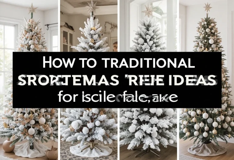 How to Traditional Flocked Christmas Tree Ideas: Timeless Elegance for Your Holiday Home