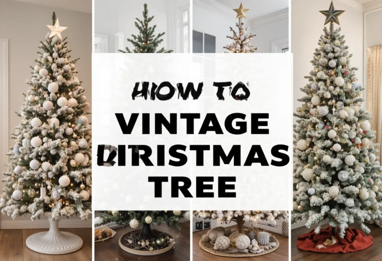 How to Vintage Flocked Christmas Tree: A Step-by-Step Guide to Cozy Retro Holiday Magic
