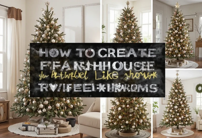 How to Create Cozy Farmhouse Christmas Tree Ideas That Feel Like Home