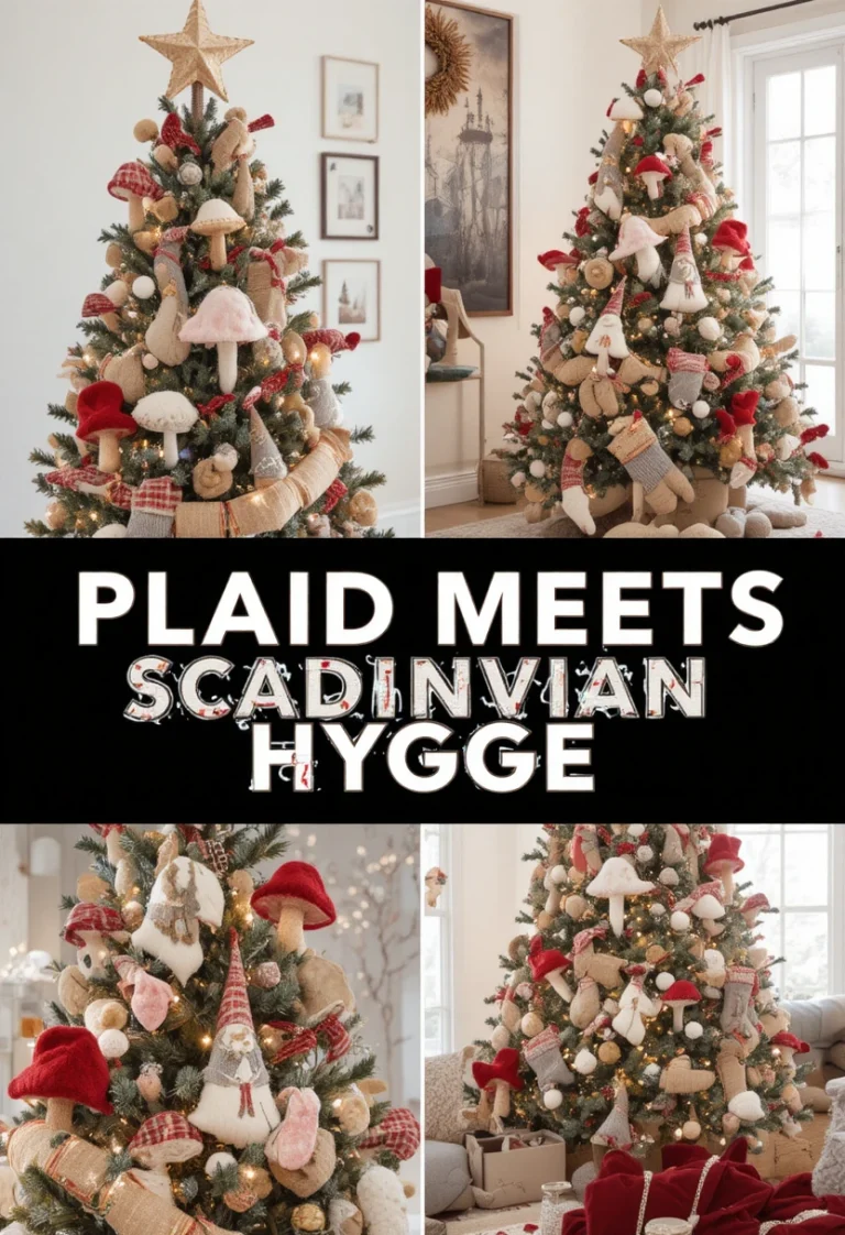 9 Stunning Farmhouse Plaid Christmas Tree Ideas You’ll Want to Copy This Year