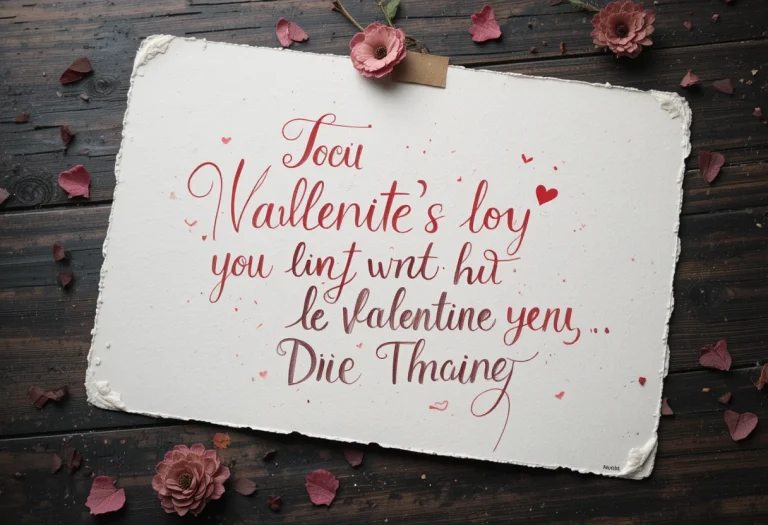 How to Valentine Day Love Quotes Calligraphy