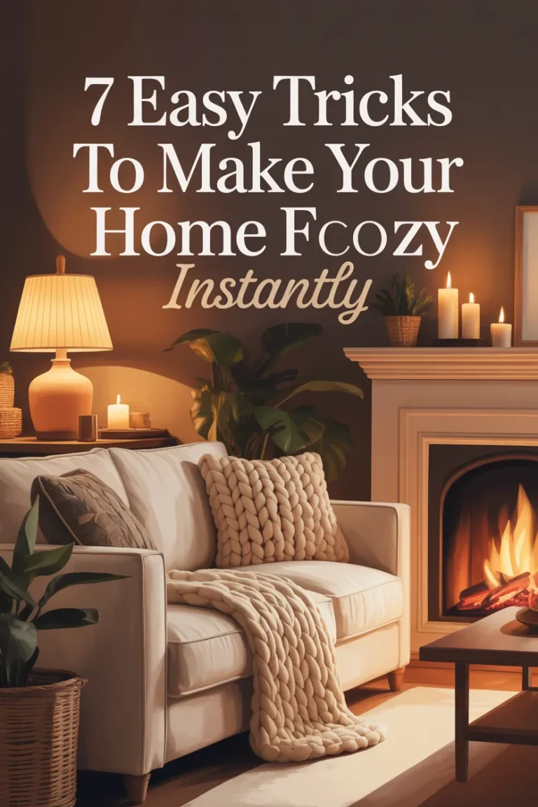 7 Easy Tricks to Make Your Home Feel Cozy Instantly