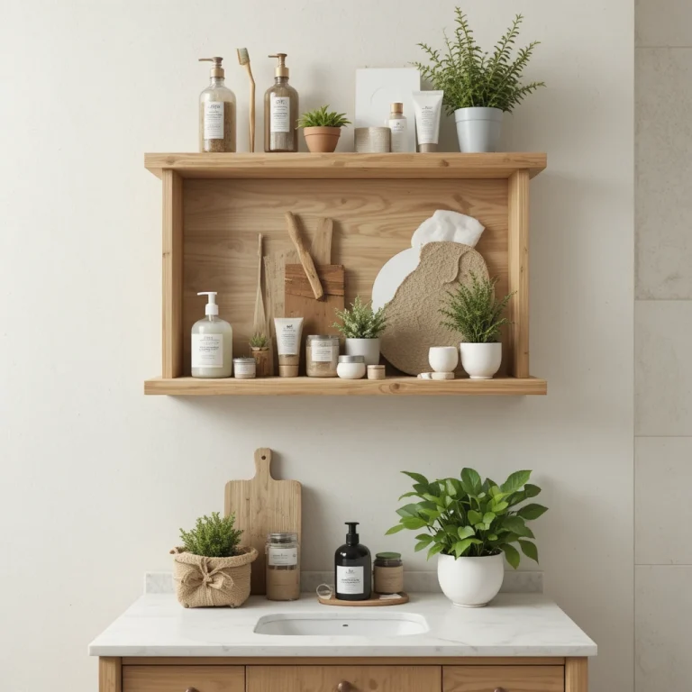 9 Open Shelves Vanity