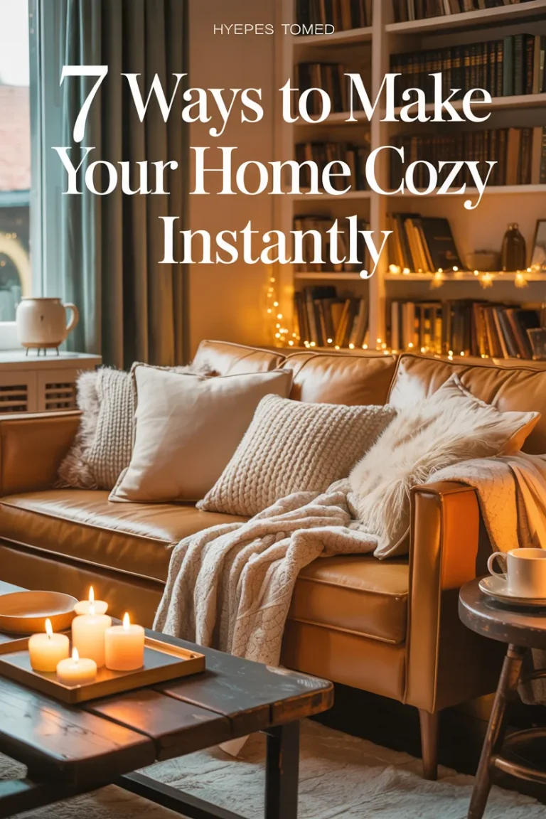 7 Ways to Make Your Home Cozy Instantly